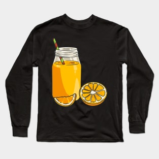 Orange Juice Oranges Fruit Juice Drink Long Sleeve T-Shirt